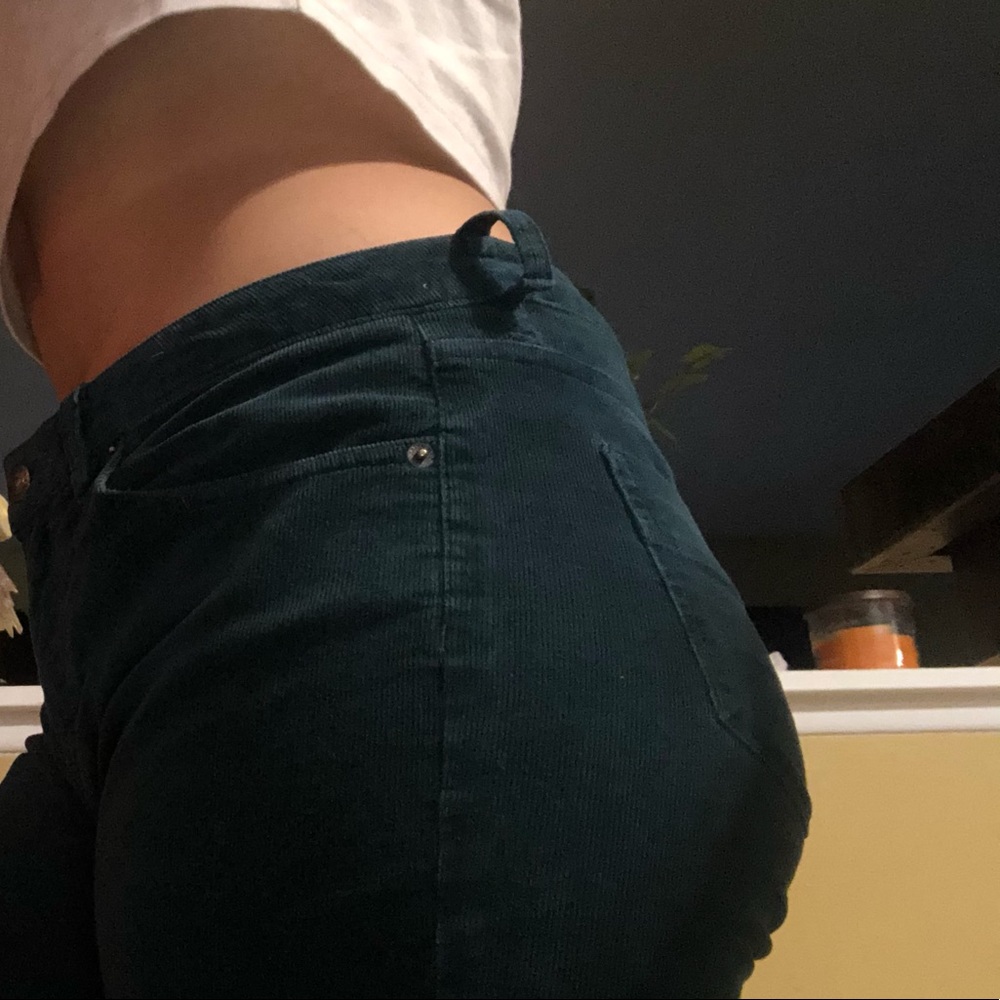 PATAGONIA DARK GREEN VELVET PANTS